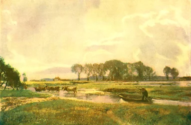 Prowadzenie krów, Hampshire, 1892, c1902.