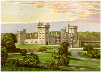 Dromoland, hrabstwo Clare, Irlandia, dom Lorda Inchiquina, ok. 1880 r.