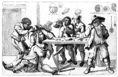 Postacie pijane, XVII w.