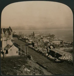 Taras Dufferin, Stare Miasto i rzeka św. Wawrzyńca z Cytadeli, Quebec, Kanada, 1906