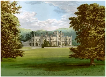 Dunmore Park, Stirlingshire, Szkocja, dom hrabiego Dunmore, c1880