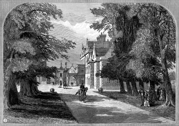 Wschodnie wejście i główne wejście, Sandringham, Norfolk, 1887