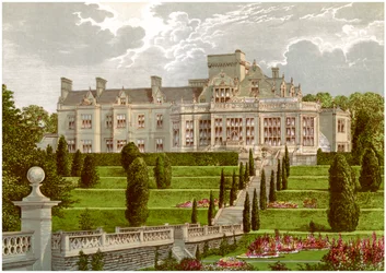 Easton Hall, Lincolnshire, dom Baroneta Cholmeleya, ok. 1880 r.