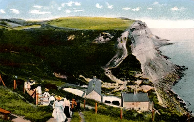 Ecclesbourne Cliff, Hastings, East Sussex, początek XX wieku