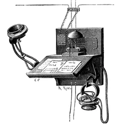 Nadajnik Edisona i odbiornik w kształcie kucyka, Nowy Jork, c1891