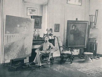 Edmond Francois Aman-Jean 1858-1936. Francuski malarz-symbolista, 1898