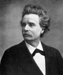 Edvard Hagerup Grieg, 1843-1907, norweski kompozytor i pianista, 1909
