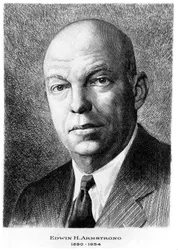 Edwin Howard Armstrong, amerykański inżynier elektryk, ok. 1940