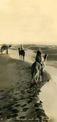 Egipt - Punkt widokowy na pustynię, c1918-c1939.