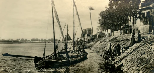 Egipt - Wioska Embaba niedaleko Kairu, c1918-c1939.