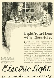 Światło elektryczne to współczesna konieczność, 1920.