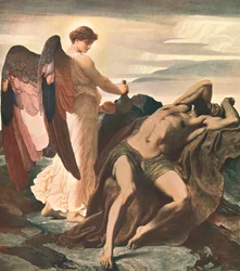 Eliasz na pustyni, 1877-1878, ok. 1902.