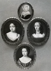 Elizabeth Cromwell, matka Olivera Cromwella i jego córek, Mary, Elizabeth i Bridget, 1899.