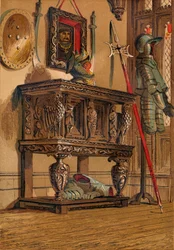 Kredens elżbietański lub kredens dworski, c1845, 1864