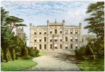 Zamek Elvaston, Derbyshire, dom hrabiego Harrington, ok. 1880 r.