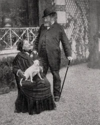 Emile Augier, francuski dramaturg, 1885