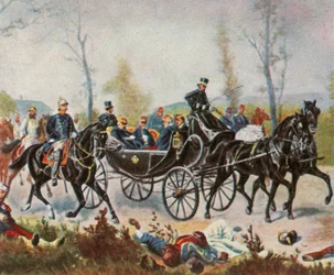 Cesarz Napoleon zostaje zabrany do króla przez Bismarcka, 2 września 1870, 1936.
