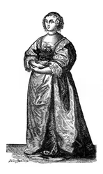 Angielska dama dworska, 1643, 1910