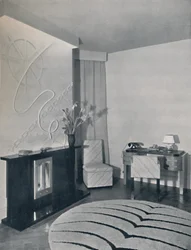 Hol wejściowy zaprojektowany przez Duncana Millera, Londyn, Anglia, 1936