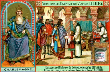 Epizody w historii Belgii do XIII wieku: Karol Wielki, ok. 1900