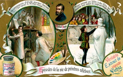 Epizody z życia sławnych malarzy: Michał Anioł, ok. 1900