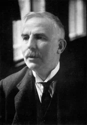 Ernest Rutherford 1871-1937, zdobywca nagrody Nobla, fizyk atomowy, c1908