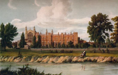 Eton College z rzeki, 1911, 1914.