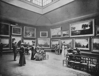 Wystawa obrazów Williama Turnersa w National Gallery, Londyn, c1903 1903
