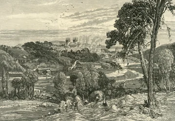 Exter, z Exwick Fields, 1898.