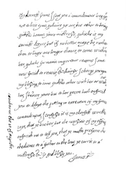 Faksymile listu z 10 sierpnia 1623, 1904