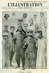 Słynni lotnicy, okładka Ilustracji, 4 września 1909