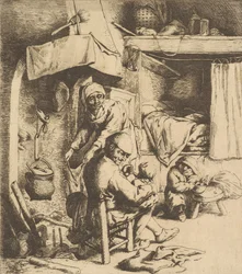 Ojciec karmiące dziecko, 1610-85.