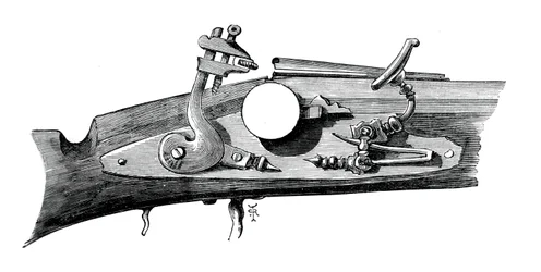 Firelock lub Snaphance z Haddon Hall, Derbyshire, c1620, c1880