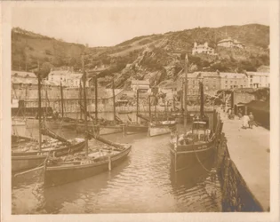 Łodzie rybackie - Polperro, 1927.