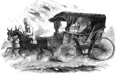 Florence Nightingale w powozie na Krymie, 1856