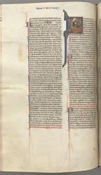 Fol. 214v, Psalm 1, historyczny inicjał 8; 1275-1300.