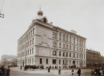 Szkoła ludowa na Wyspie Wasiljewskiej w Petersburgu, 1897