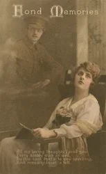 „Fond Memories”, romantyczna pocztówka wysłana przez żołnierza do ukochanej