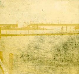 Kładki dla pieszych w Ramskapelle, Belgia, c1914-c1918
