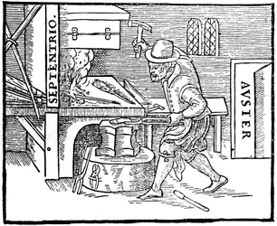 Kucie magnesu, 1600