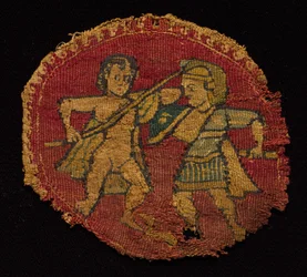 Cztery segmenty z tuniki, 650 - 750.