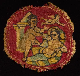 Cztery segmenty z tuniki, 650 - 750.