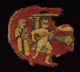 Cztery segmenty z tuniki, 650 - 750.