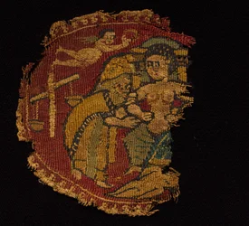 Cztery segmenty z tuniki, 650 - 750.