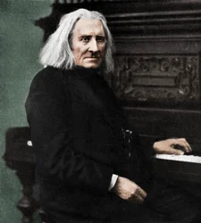 Franciszek Liszt, węgierski pianista i kompozytor, 1886 1951.