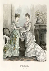 Freja- ilustrowany skandynawski magazyn mody 1881, ilustracja nr 6