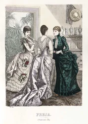 Freja- ilustrowany skandynawski magazyn mody 1884, ilustracja nr 3