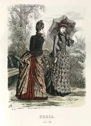 Freja- ilustrowany skandynawski magazyn mody 1885, ilustracja nr 13