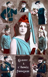 Pocztówka francuska z I wojny światowej, 1914-1918