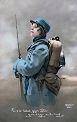 Pocztówka francuska z I wojny światowej, 1914-1918